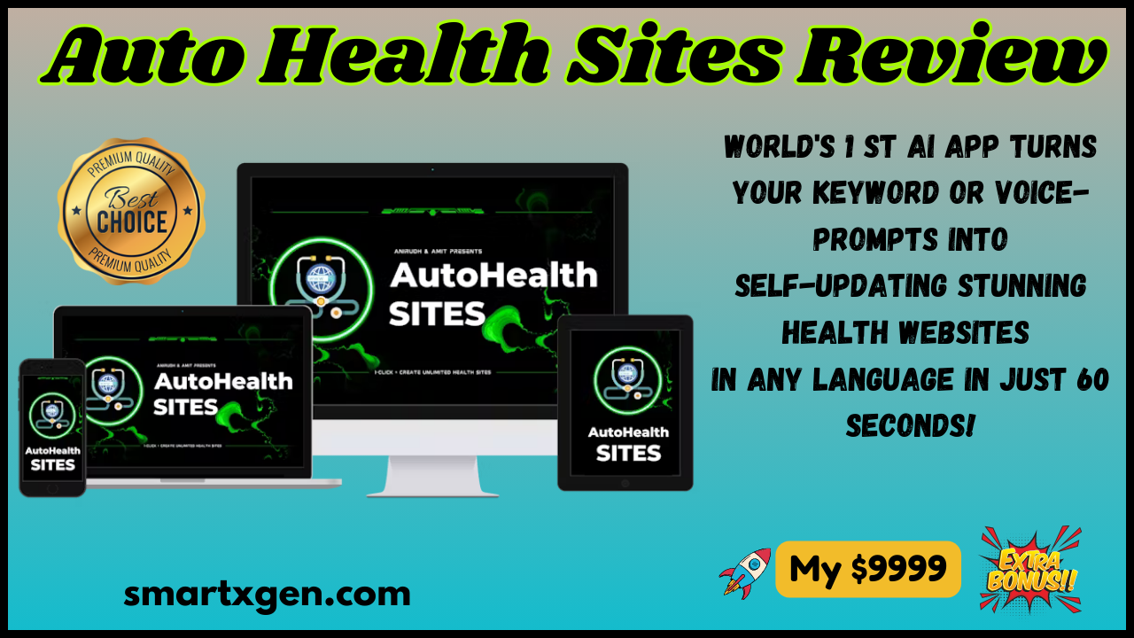Auto Health Sites Review: Self-Updating Health Sites Creator