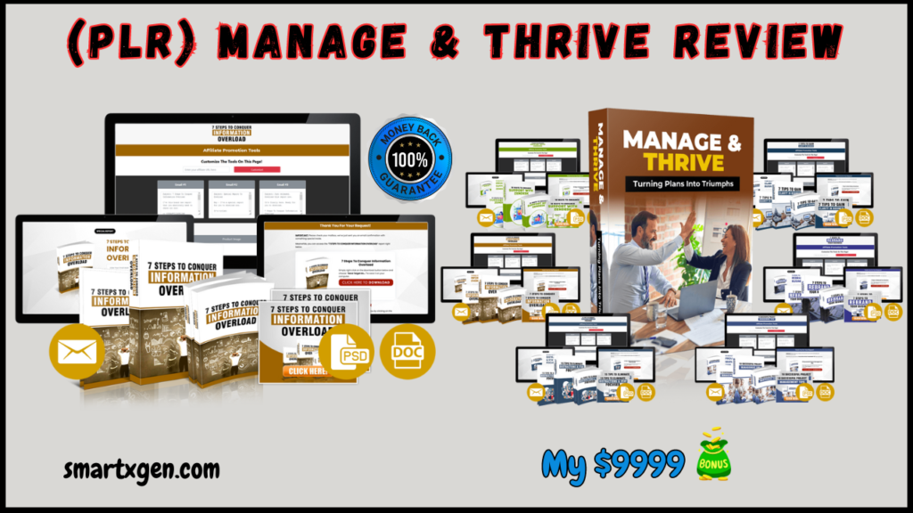 (PLR) Manage & Thrive Review: Turning Plans Into Triumphs