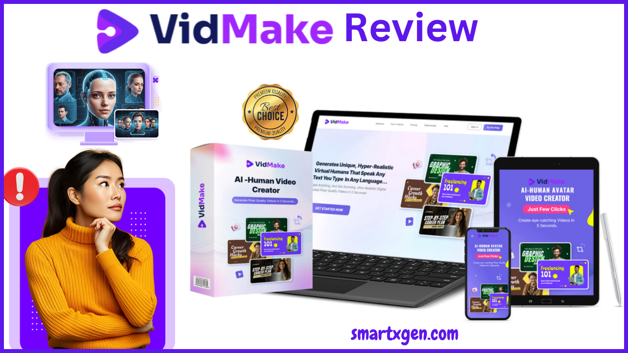 VidMake Review: World’s First Generative AI-Human Video Creator